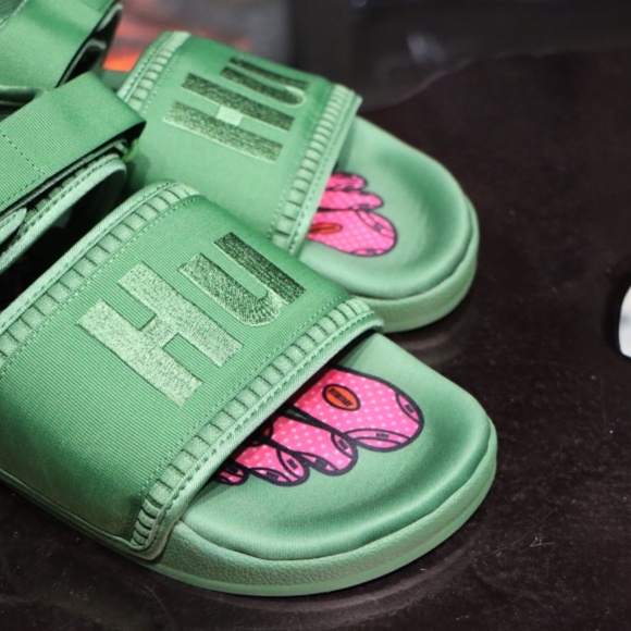 Pharrell Williams PW Adilette 2.0 In TriGreen (Mens 7, Womens 9) main image 4